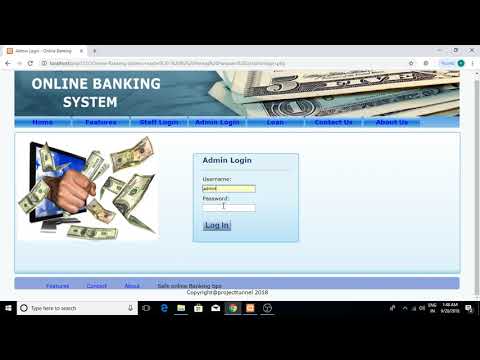 Banking Managment System PHP Project for final year student - YouTube