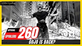 JUJUTSU KAISEN CHAPTER 260 SPOILERS - GOJO IS BACK? (JJK260)