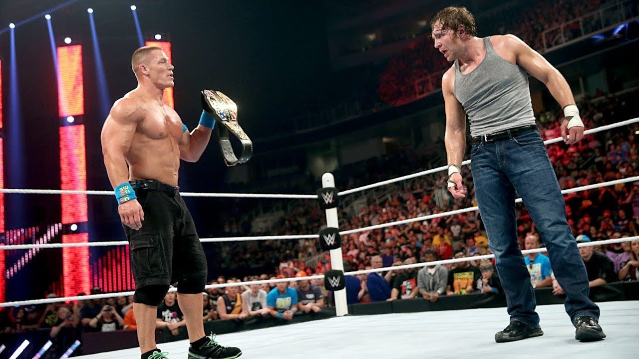 Dean Ambrose answers John Cena's first U.S. Open Challenge: Raw, March 30, 2015