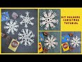 DIY Macrame Christmas Decoration #10, Macrame Christmas SnowFlakes tutorial by TNARTNCRAFTS