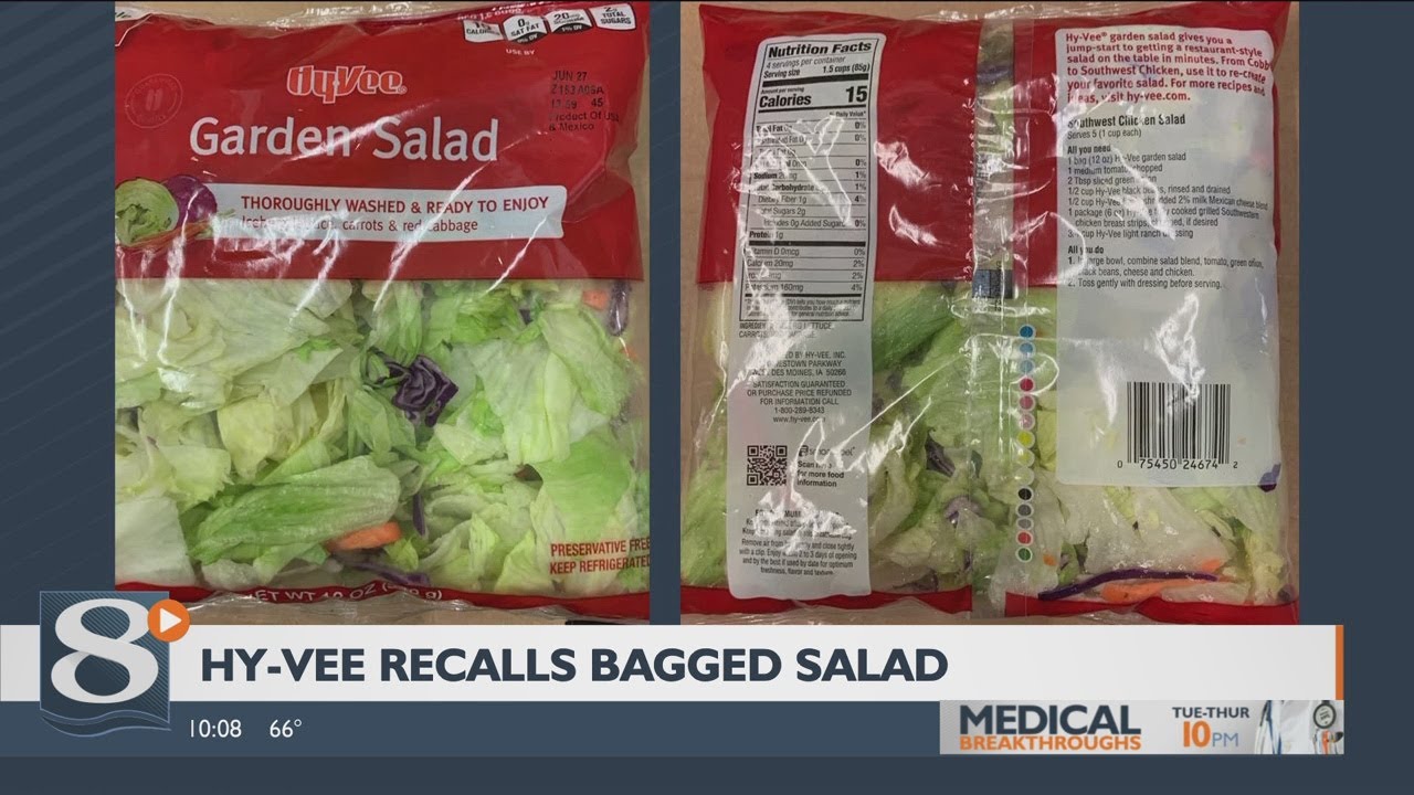 HyVee Inc. is recalling bagged salad YouTube