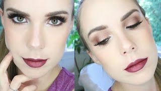 Fall Neutral Eye With Bold Lip Tutorial | Sarah Nicole