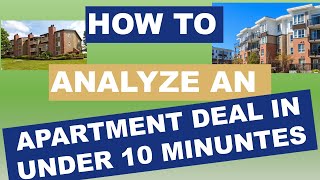 How to Analyze a Commercial Real Estate Apartment Deal Using a T-12 in Under 10 Minutes