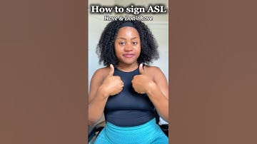 How to sign “have” and “don’t have” in #asl