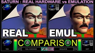 Fighters Megamix (Real Sega Saturn vs Sega Saturn Emulator) Side by Side Comparison | VCDECIDE