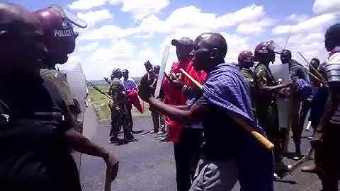 MASAI WARRIORS FIGHTING BACK THE POLICE REGARDING THE @stayathome