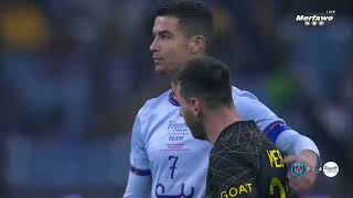 Messi And Ronaldo Rare Scene Psg Vs Riyadh All Stars 4K Uhd Messi And Ronaldo 4K Uhd Free Clip