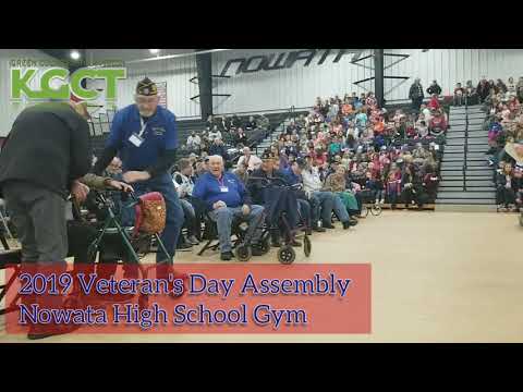 2019 November 11 Veteran's Day Assembly at Nowata High School