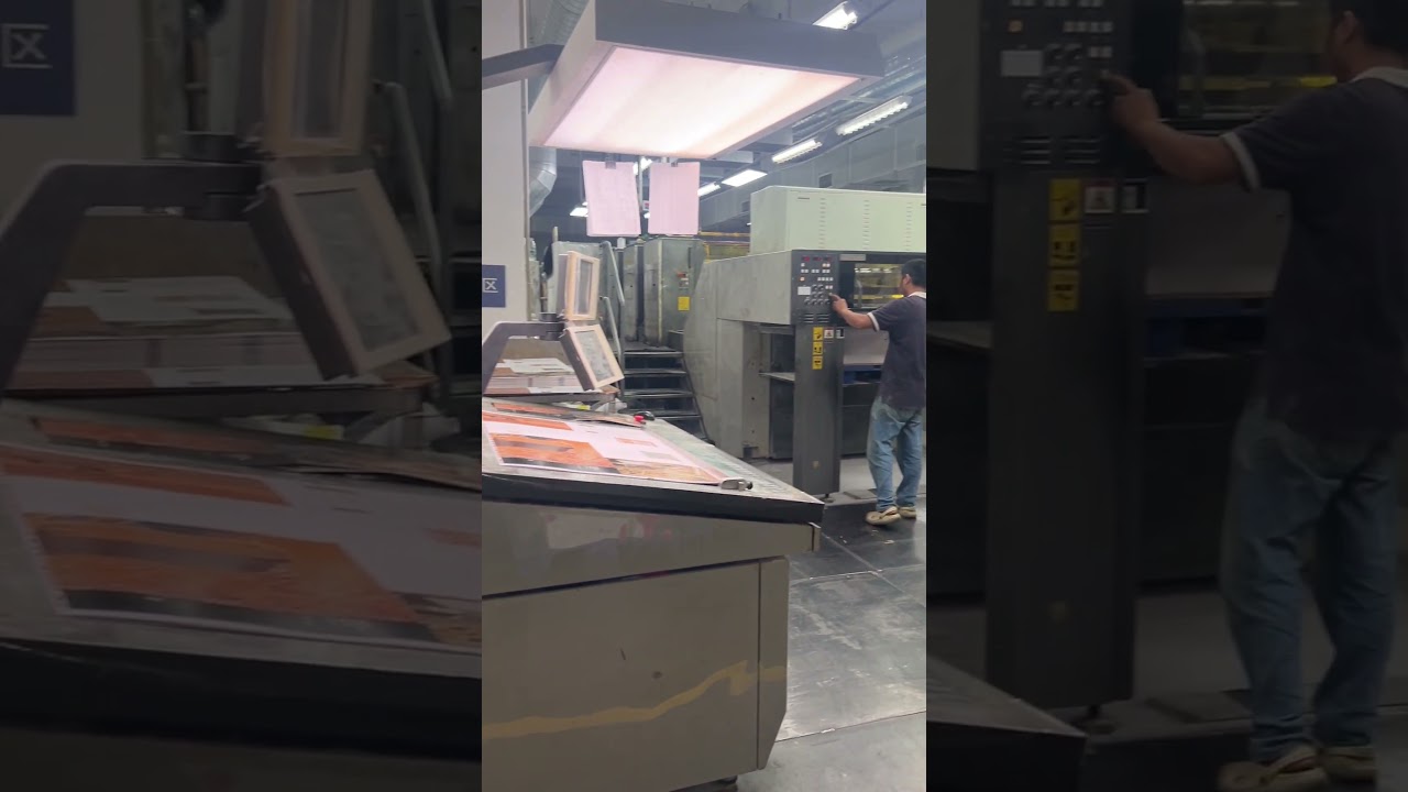 busy bees working in printing factory  