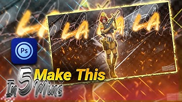 PS touch tutorial : Make This Awesome Thumbnail In just 5 mins || Made On Android #tangotekgaming