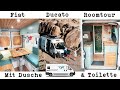 Fiat ducato roomtour  100 autarker camper fr die panamericana  fulltime vanlife duschetoilette