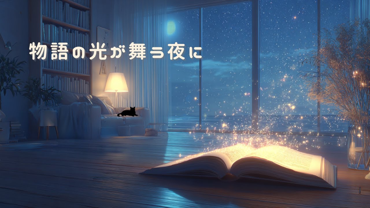 【BGM】物語の光に包まれる夜🌙心やすらぐ優しいピアノ｜読書・作業・リラックス