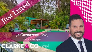 JUST LISTED – 34 CARNARVON DVE, Team Dan Clarke. Leading Real Estate Agents Beerwah, Qld
