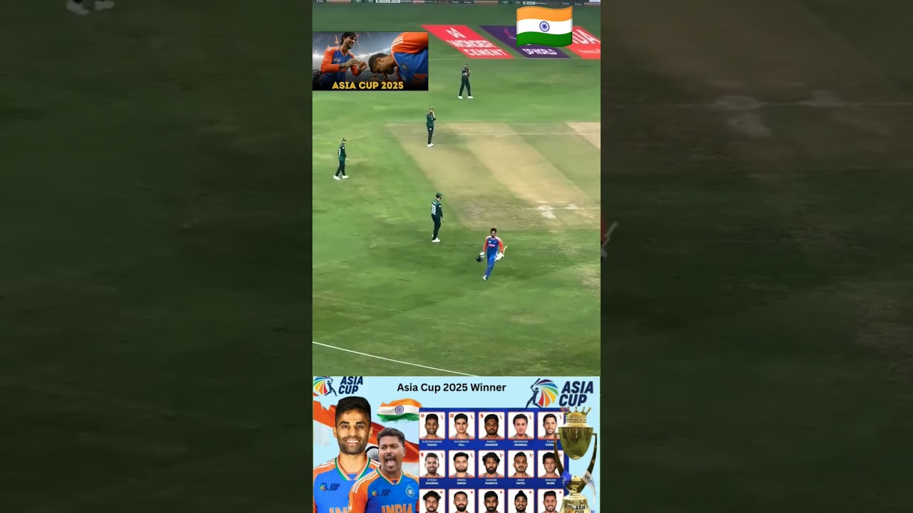 🇮🇳"India Lifts Asia Cup 2025 🏆 | Epic Win vs Pakistan 🇮🇳🔥 | Final Winning Moment" 