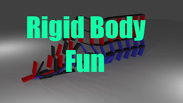 Blender rigid body fun - physics simulation