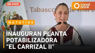 Noticiario Matutino - Inauguran planta potabilizadora "El carrizal II" (17/03/2025)