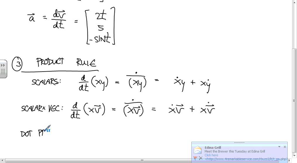 Dynamics Lecture 3 Math Prelims - YouTube