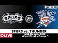 SAN ANTONIO SPURS VS OKLAHOMA CITY THUNDER  🏀 NBA West Final Game Score Radio Play-by-Play