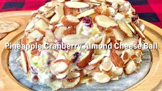 Pineapple Cranberry Almond Cheese Ball