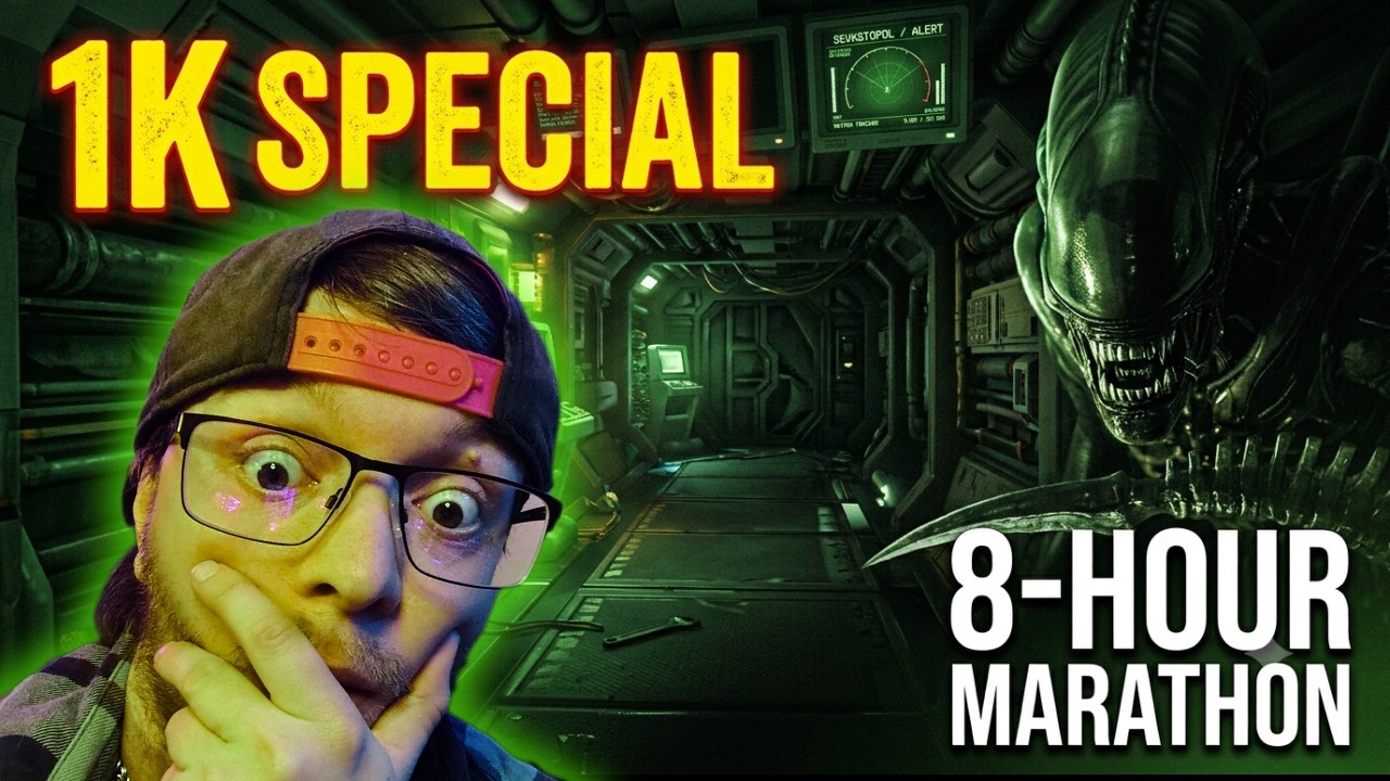 Celebrating 1K By Letting A Xenomorph Hunt Me For 8 Hours Straight... 😭🚨
