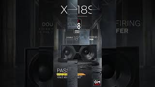 XD18S Double 18” Front Firing Subwoofer | Massive Bass Power | GM Audio