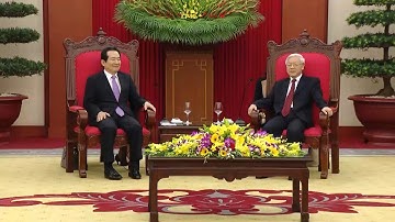 Tổng Bí thư Nguyễn Phú Trọng tiếp Chủ tịch Quốc hội Hàn Quốc Chung Sye-kyun