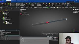 Nodal displacement  (directional deformation) simulation of a stepped bar in ANSYS workbench 