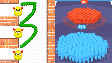 Draw To Smash Vs Count Master| Android Ios game play| All Levels