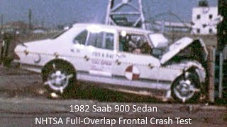 1978-1989 Saab 900 Sedan NHTSA Full-Overlap Frontal Crash Test