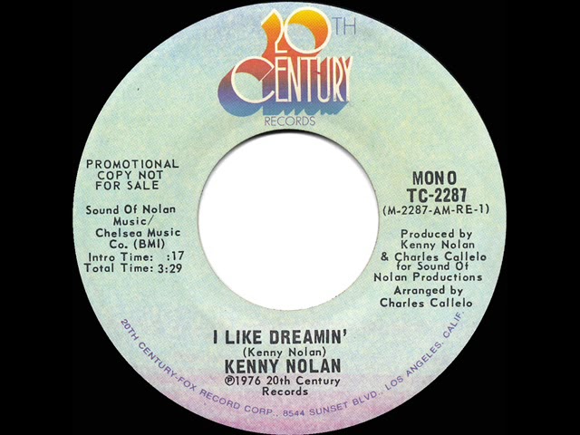 1977 Kenny Nolan - I Like Dreamin' (mono radio promo 45) - YouTube
