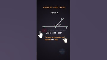 Finding the angle of X by using Lines and Angles #maths #angles #shorts