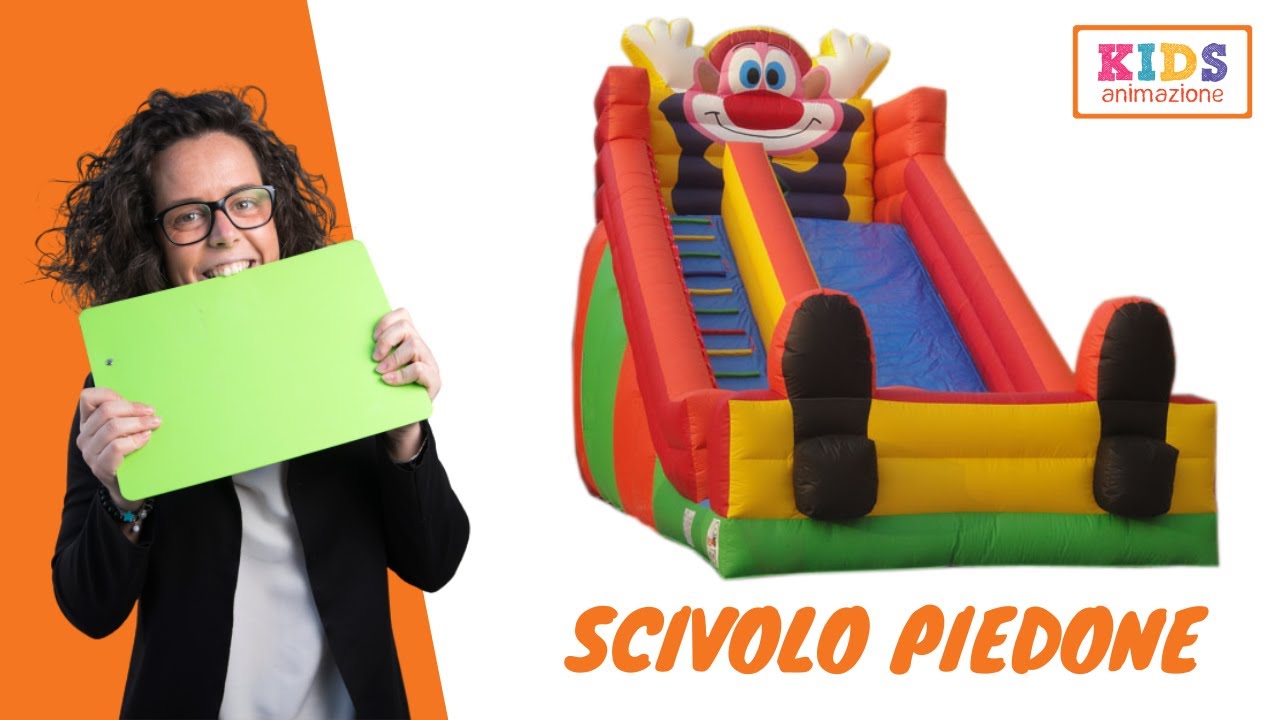 Noleggio maxi scivolo piedone a Roma   HD 720p