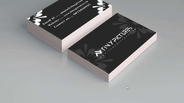 Speed how to create  business card Mockup  using smart objects in Photoshop