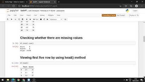 Task1-Prediction using supervised machine learning #GRIPFEB21 #internship