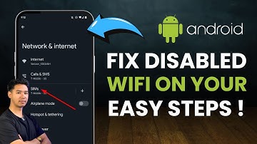 How to Fix Disabled Wifi on Android Phone !