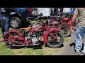 Indian 101 scout gathering antique motorcycle heaven
