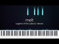 melt | Legend of the Galactic Heroes | Synthesia | Piano | SawanoHiroyuki