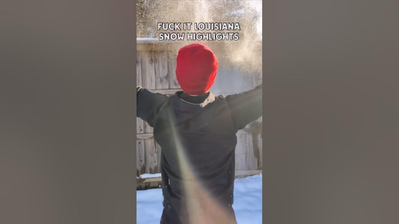 Louisiana never gonna see this much snow again louisiana snow fypシ゚