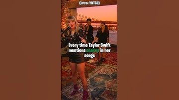 Every time Taylor Swift mentions snakes in her songs #taylorswift #shorts #snake #snakes