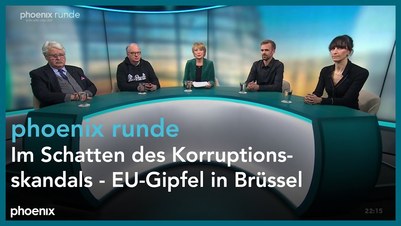 Phoenix Runde phoenix runde: Im Schatten des Korruptionsskandals - EU-Gipfel in ...