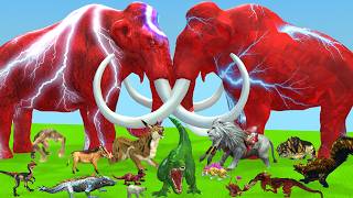 Epic Battle Mammoth Elephant vs T-Rex Dinosaurs | Ultimate Animal Revolt Battle Simulator screenshot 4
