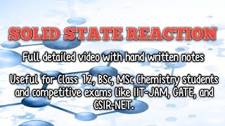 Celebrity Solid State Reaction | Ceramic Method | Solid State Chemistry Wealth