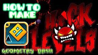 Geometry Dash (2.11) HOW TO MAKE A RED/HECK THEMED LEVEL!