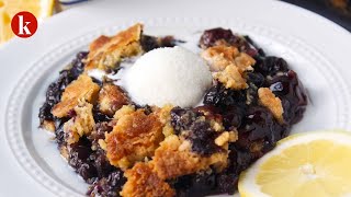 Easy Blueberry Dump Cake with Cake Mix