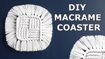 Macrame coasters