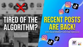 A new way to view recent posts on Instagram and Tiktok