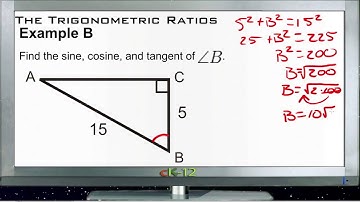 The Trigonometric Ratios: Examples (Basic Geometry Concepts)