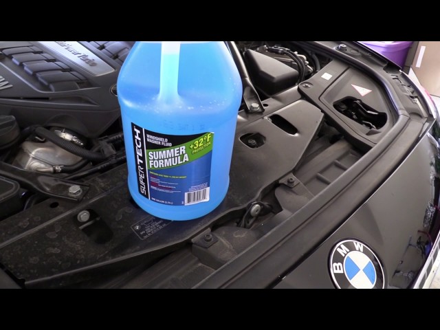How to Add Windshield Washer Fluid in BMW F30 320i 328i 330i 335i 