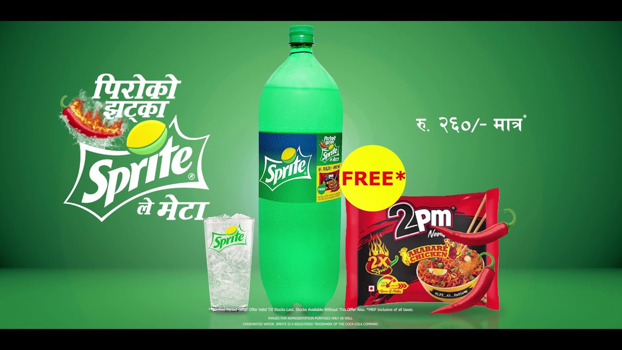 Enjoy Spicy Noodle free with 2.25L of Sprite - YouTube
