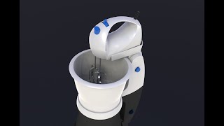 Rhino3d - DWG000561 - BATEDEIRA WALITA - CAKE MIXER